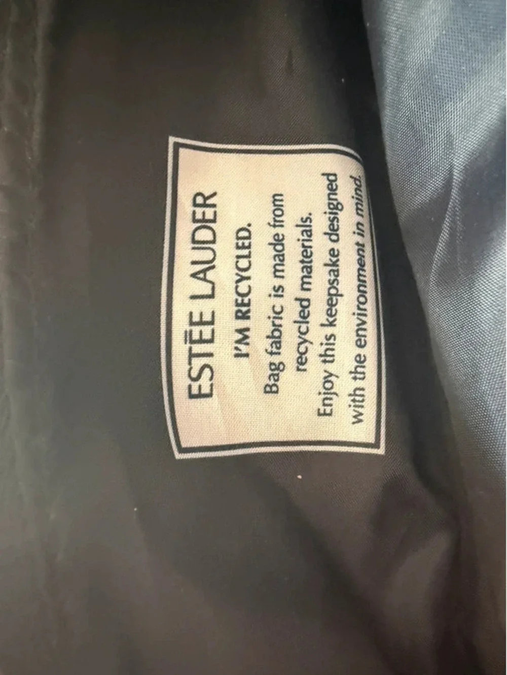 Estée Lauder  double zipper makeup purse